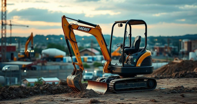 Locação de mini escavadeira para obras: como escolher a melhor opção