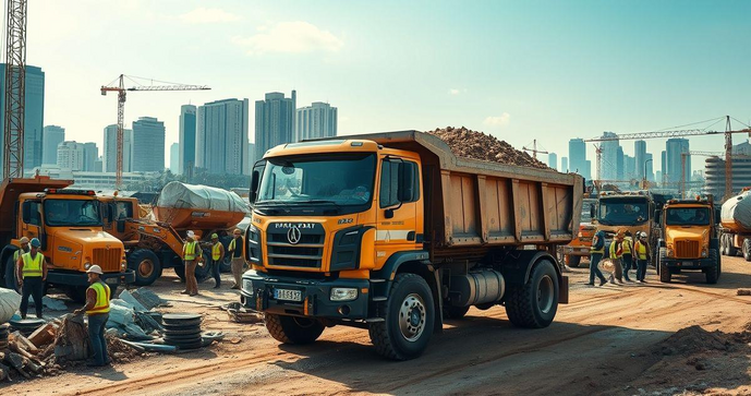 Locação de Caminhão Basculante SP para Obras e Transporte Eficiente