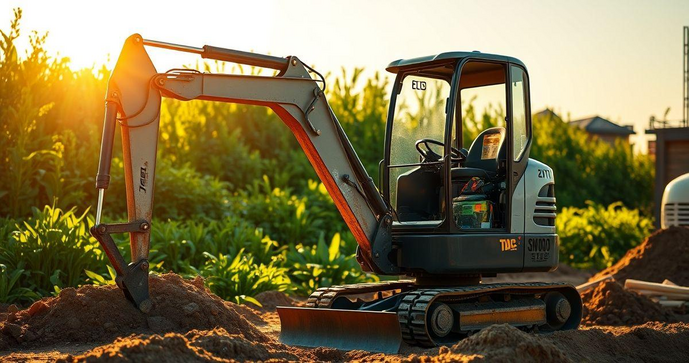 Locação de mini escavadeira para obras: como escolher a melhor opção