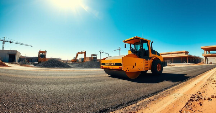 Locação de rolo compactador para obras: como escolher o ideal