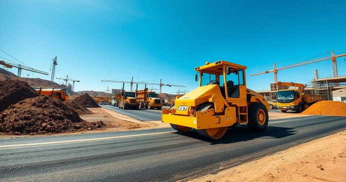 Rapidez e potência na Locação de rolo compactador
