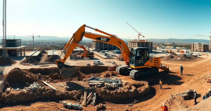 Locação de Retroescavadeira para Obras e seu Impacto na Produtividade